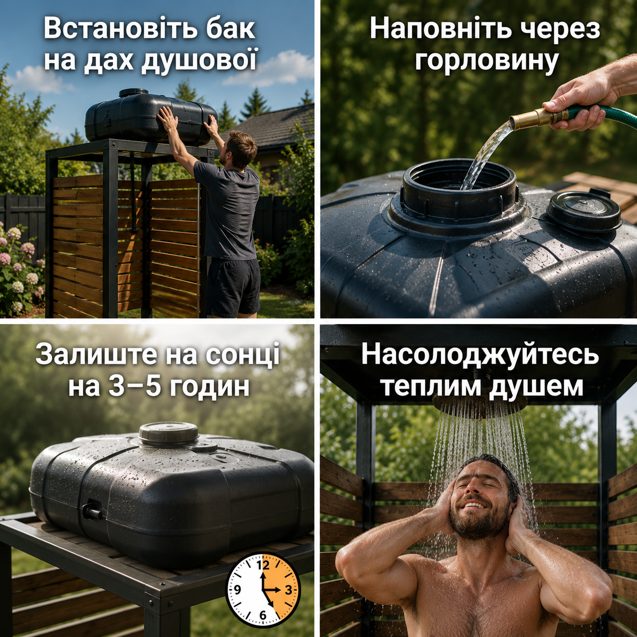 Інструкція встановлення баку для душу